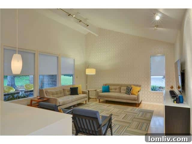 9221 Shoreview Spacious Living Room with Natural Light