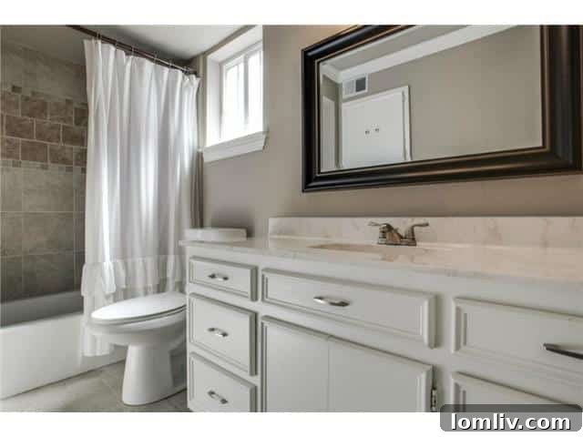 Spacious Dual Vanities in Master Bathroom