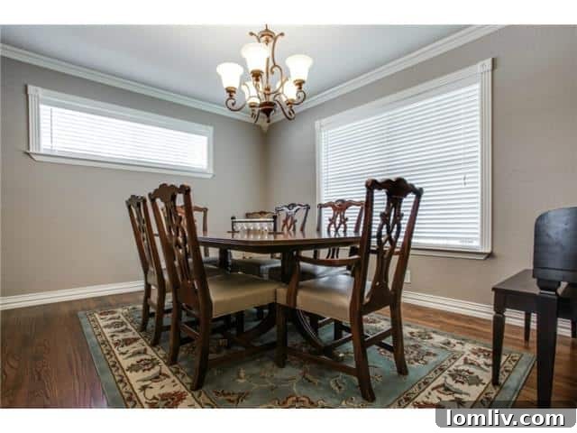 Spacious Formal Dining Room for Entertaining