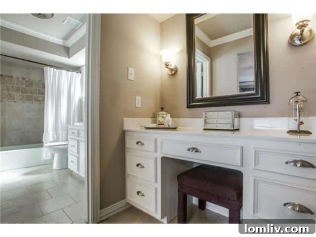 Luxurious Upstairs Master Bathroom with Jetted Tub