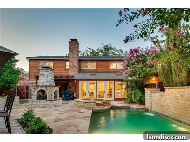 Charming rear exterior of 3242 Princess Lane, showcasing the beautiful backyard and inviting outdoor spaces.