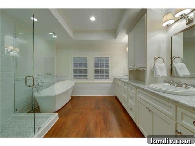 1210 N. Winnetka Master Bath - A luxurious spa-like experience awaits