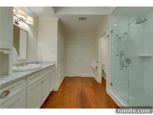 1210 N. Winnetka Master Bath Design - Elegant details and modern amenities