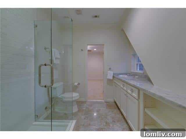Second Floor Jack-n-Jill Bath - Practical and stylish for shared use