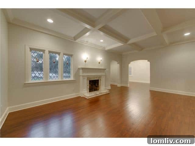 1210 N. Winnetka Living Room - Elegant space with preserved details
