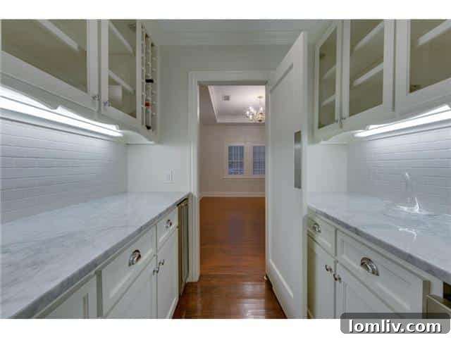 1210 N. Winnetka Butler's Pantry - Connecting kitchen and dining with style and utility