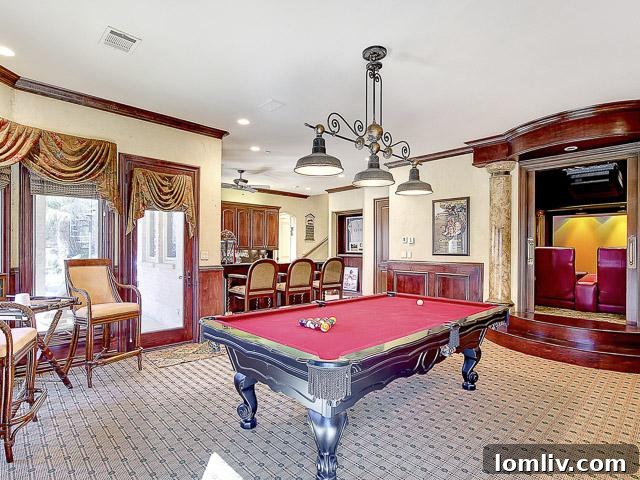 Billiards Room - Luxury Game Room Southlake