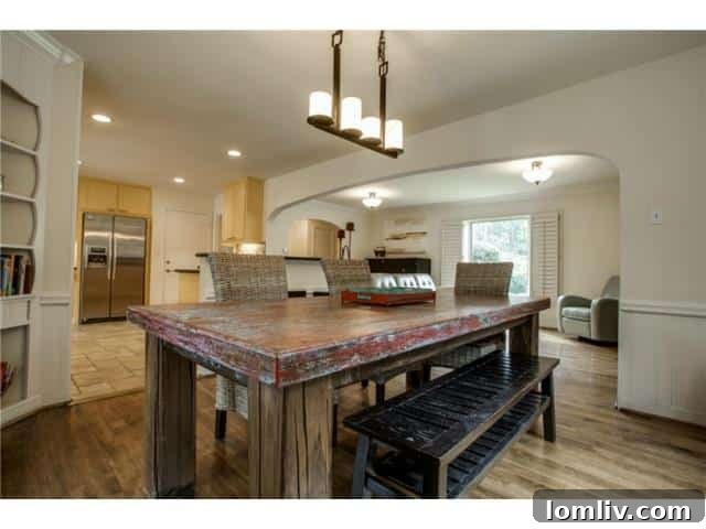Elegant dining space at 1108 Valencia with ample natural light