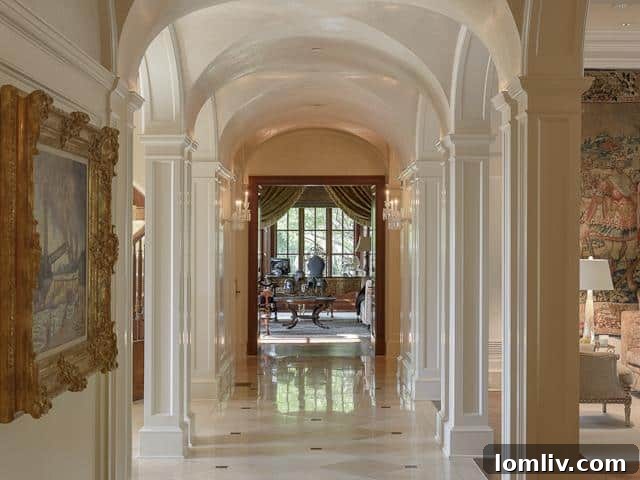 2,200-bottle wine cellar with climate control and tasting area