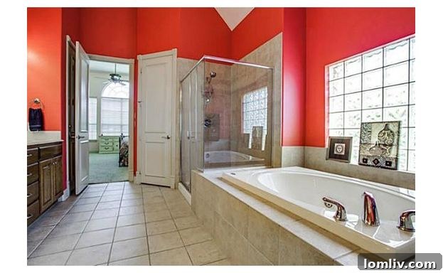 Elegant Master Bathroom at 609 Stonebury Drive Southlake