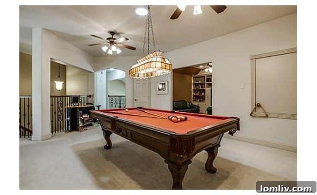 Spacious Game Room for Family Fun