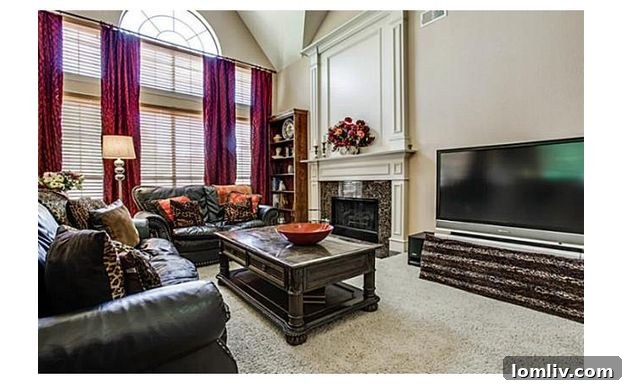 Spacious Living Room at 609 Stonebury Drive
