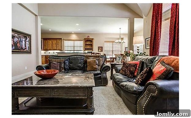 Inviting Family Room Leading to Outdoor Living Space