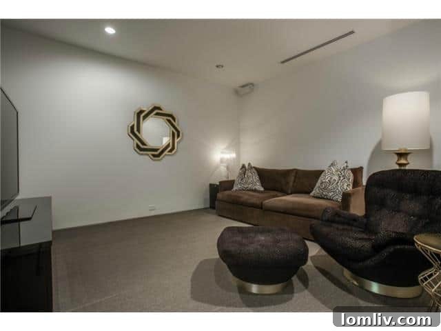 Media Room or Den in Luxury Residence