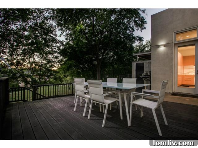 Spacious Outdoor Wooden Deck for Entertaining