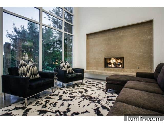 Spacious Formal Living Area with High Ceilings