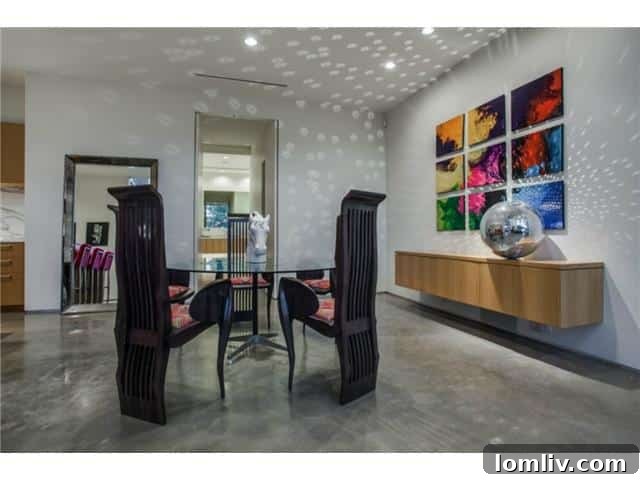Another View of Sophisticated Dining Space