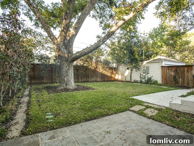 Charming backyard space, perfect for outdoor relaxation and entertaining.