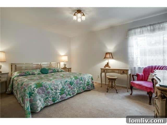 Comfortable Guest Bedroom with Ample Natural Light