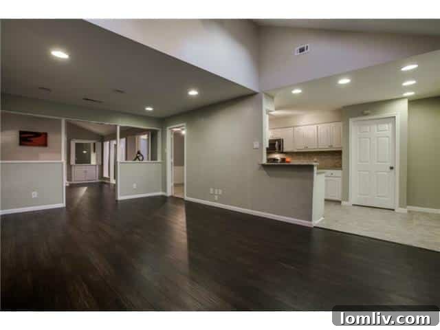 Seamless flow from dining area to the updated kitchen at 13016 Fall Manor