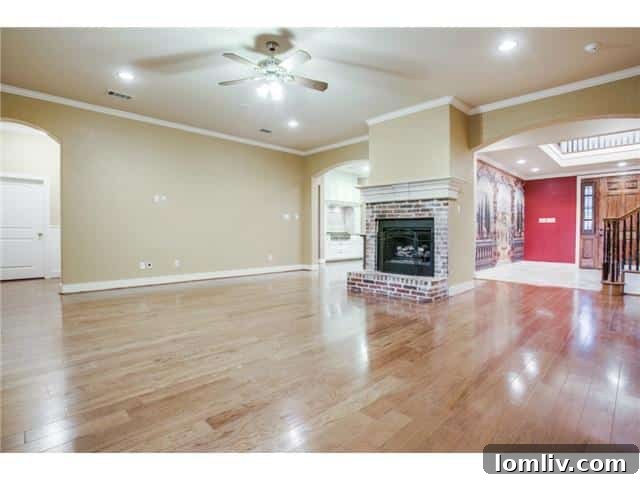 Spacious Downstairs Living Room in Colleyville Home