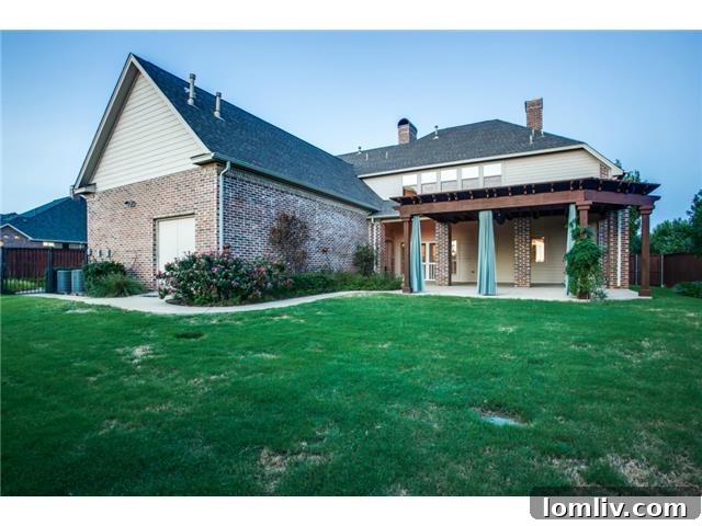 Colleyville Home Exterior - Back View