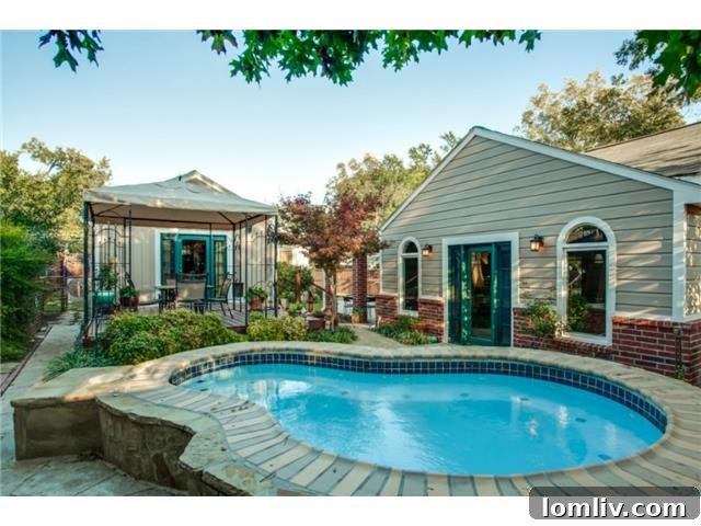 Luxurious oversized spa in the backyard, perfect for unwinding and relaxation