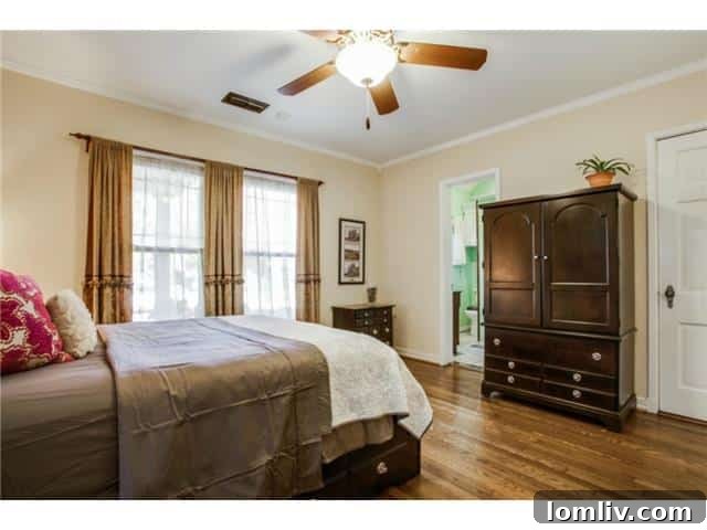 Cozy and bright master bedroom with ample natural light at 5027 Bradford Drive