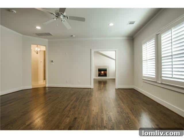 Versatile family room or den area, perfect for casual gatherings and relaxation