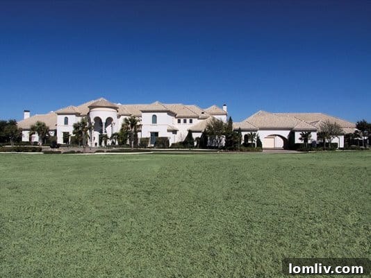 Exterior view of the Deion Sanders mansion