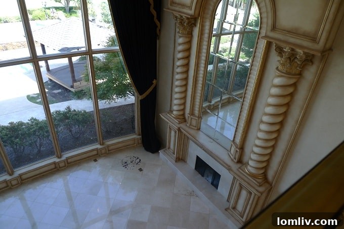 Another perspective of the lavish foyer interior