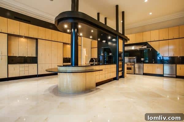 Commercial-grade kitchen in the Prosper luxury mansion