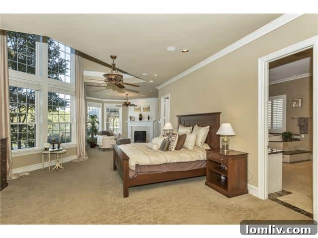 Luxurious master bedroom at 50 Picadilly Park, showcasing elegant decor.