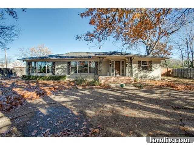 Seeking East Dallas Midcentury Original Hardwoods This Christmas 9 Grand exterior view of 9364 Forest Hills Blvd, a luxurious estate in the prestigious Forest Hills neighborhood