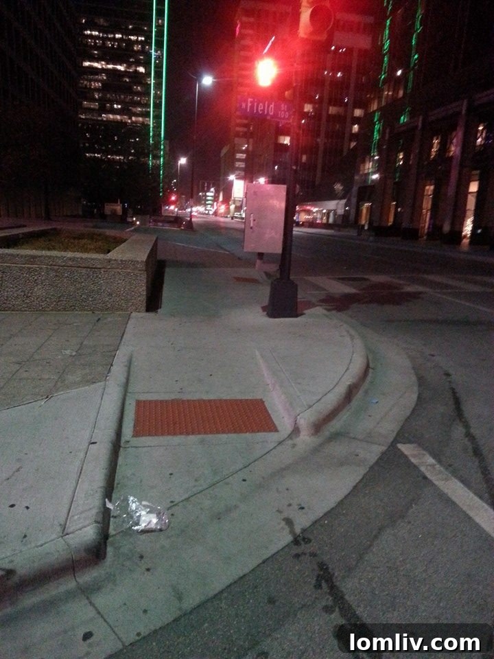 Weirdly designed sidewalks in downtown Dallas posing pedestrian challenges