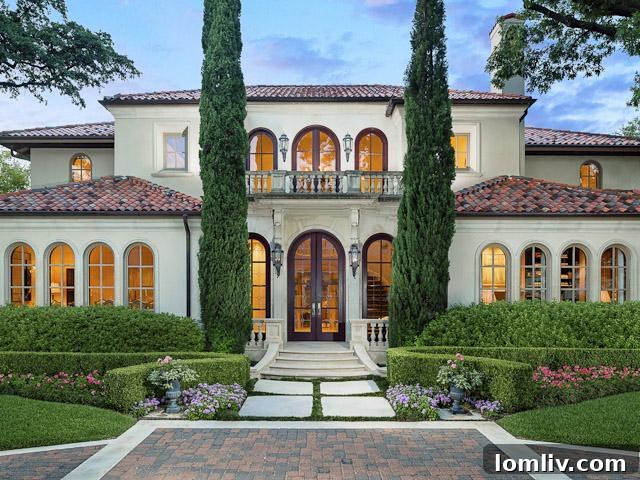 A high-end luxury home with elegant architecture, representing the thriving Texas real estate market.