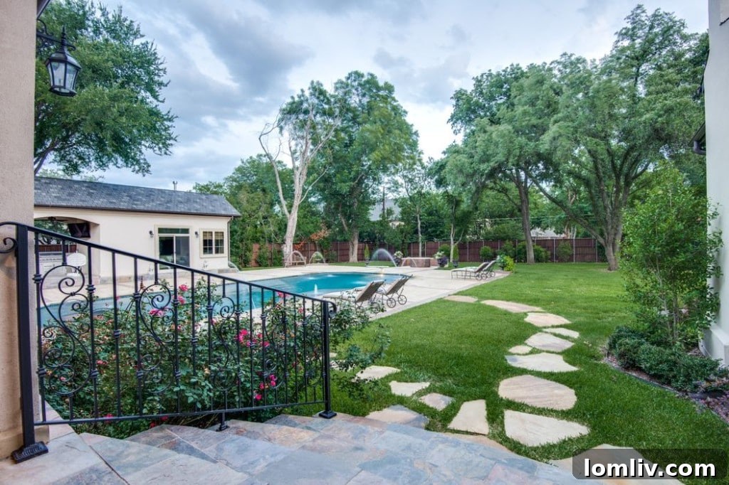Poolside Lounging Area