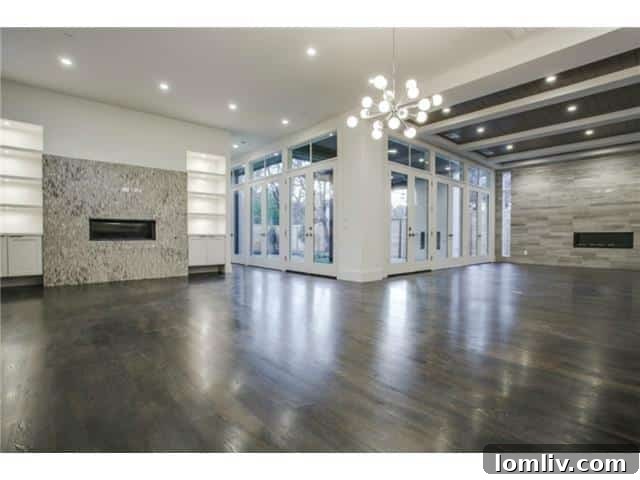 Dual Fireplaces in Morning Room and Family Room