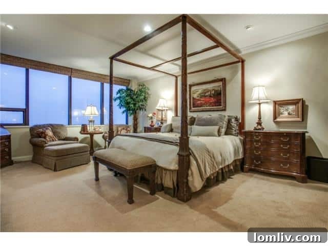 Stunning Views, Incredible Value 8 Athena-unit-1416-Master-Bedroom-1: Serene master bedroom with city views.