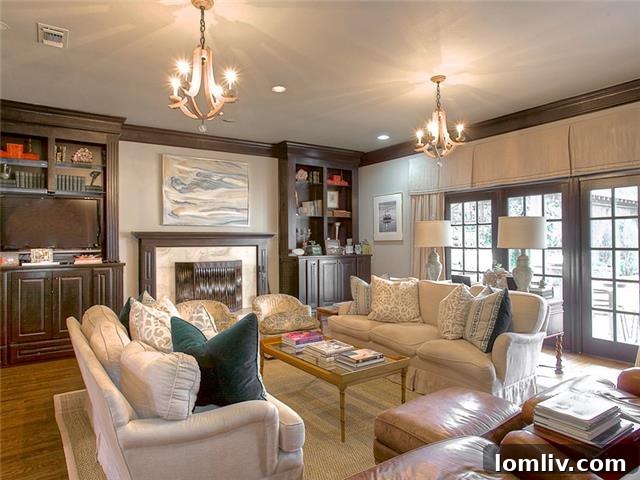 Spacious Family Room at 400 Virginia Place, Fort Worth
