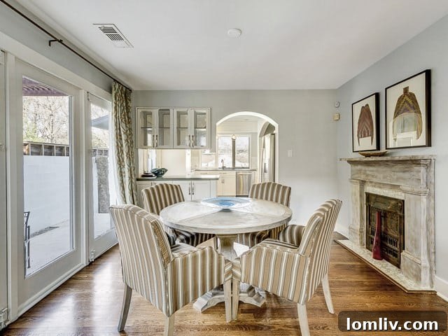 Cozy breakfast nook with ample natural light, adjacent to the kitchen, perfect for casual dining