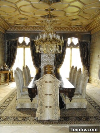 Elegant home office or study with bespoke furnishings and ample light, reflecting Russell Ross's functional yet luxurious style.