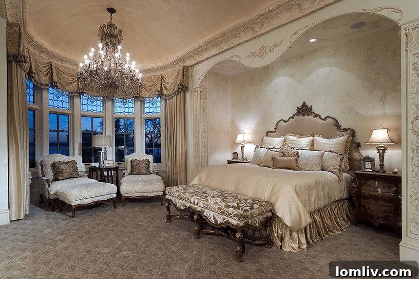 An expansive and beautifully furnished living room or common area, designed for both style and comfort by Russell Ross, perfect for gatherings.