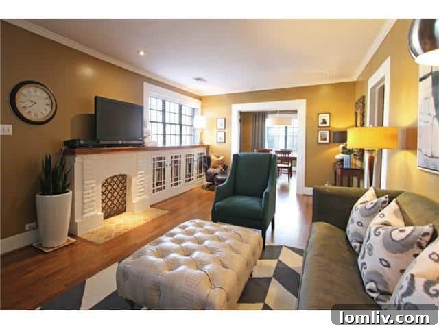 Cozy Reading Nook in Living Area, Tudor Style