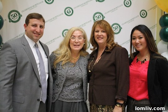 Cari McCue and guests at Guardian Mortgage Celebration