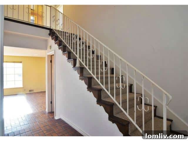 7012 Wakefield Street - Dated Staircase Ready for Renovation
