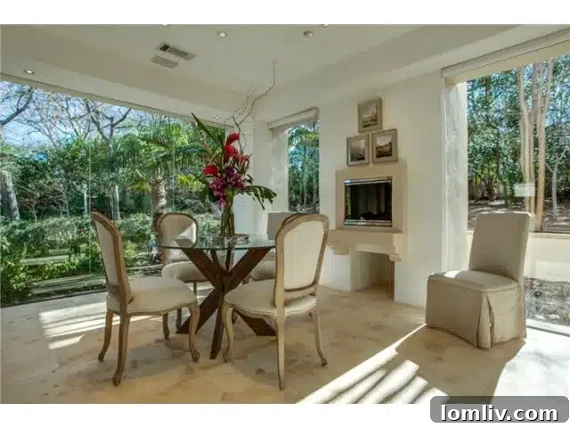Bluffview's Hidden Lakemont Castle: A Limestone Ode to Santa Barbara 19 8626 Lakemont Breakfast Room View