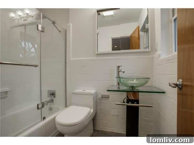Contemporary Bathroom with Glass Enclosure