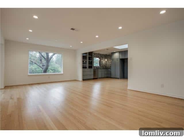 Integrated Living Dining Kitchen View