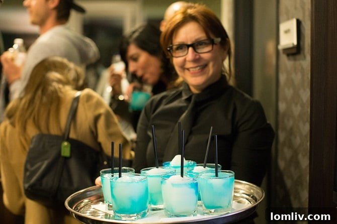 SkyTini cocktails served at SkyHouse Dallas party